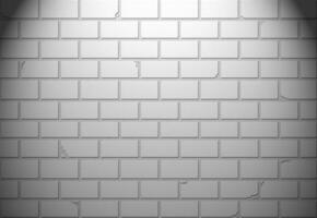White brick wall for background or texture photo