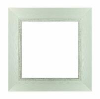 Wood white frame rectangle isolated white background, use clipping path photo