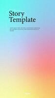 Simple vertical gradient background. Social media story template vector illustration.