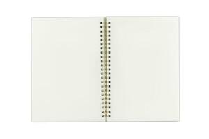 Blank Note isolate on white background. photo