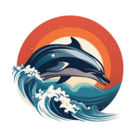 Dolphin No Background Image Great for Print On Demand Merchandise png