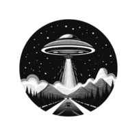 UFO UAP No background image applicable to any context perfect for print on demand merchandise png