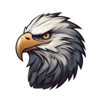 Cartoon Bald Eagle No Background Image Applicable to Any Context Great for Print On Demand Merchandise png