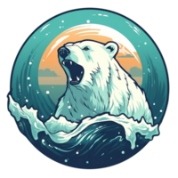 Polar Bear No Background Applicable to any Context Great for Print on Demand Merchendise png