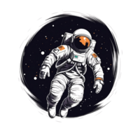 Spaceman Astronaut No Background Applicable to any context great for print on demand Merchandise png