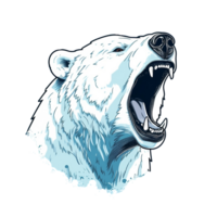 Polar Bear No Background Applicable to any Context Great for Print on Demand Merchendise png