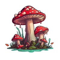 Mushroom No Background Image Applicable to any Context Great for Print on Demand Merchandise png