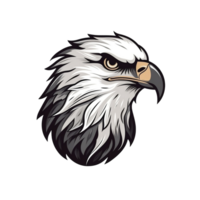 Cartoon Bald Eagle No Background Image Applicable to Any Context Great for Print On Demand Merchandise png