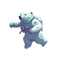 Polar Bear No Background Applicable to any Context Great for Print on Demand Merchendise png