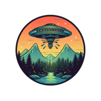 UFO UAP No background image applicable to any context perfect for print on demand merchandise png