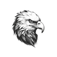 Cartoon Bald Eagle No Background Image Applicable to Any Context Great for Print On Demand Merchandise png