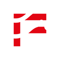 f brief logo of f tekst logo en f woord logo ontwerp. png