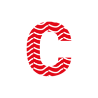 c brief logo of c tekst logo en c woord logo ontwerp. png