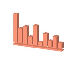 tablas y gráficos vectoriales. plantilla de icono de diagrama. vector