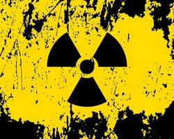 Radiation icon vector. Warning radioactive sign danger symbol. vector