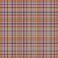 Plaid seamless pattern. Vector background of textile ornament. Flat fabric design.