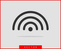 Free wi fi icon. Connection zone wifi vector symbol. Radio waves signal.