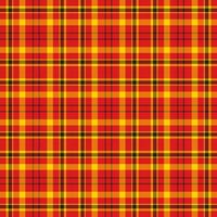 Plaid seamless pattern. Vector background of textile ornament. Flat fabric design.