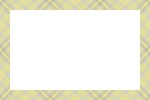 Vintage frame vector. Scottish border pattern retro style. Tartan plaid ornament. vector