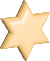 3d gerendert isometrisch Star Symbol png