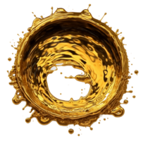 gold or oil  liquid splash png