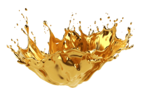 gold or oil  liquid splash png