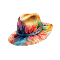 watercolor hat isolated on transparent background png