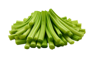 a pile of celery on a transparent background png