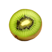 Slice of kiwi fruit isolated on transparent background png