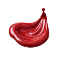 red liquid dripping on a transparent background png