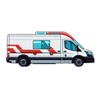 ein Krankenwagen LKW auf ein transparent Hintergrund png