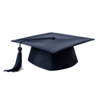 un graduación gorra en un transparente antecedentes png