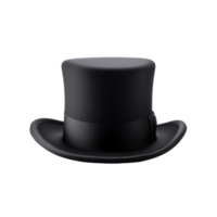 une melon noir Haut chapeau sur une transparent Contexte png