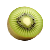 fatia do kiwi fruta isolado em transparente fundo png