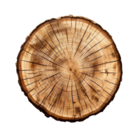 Wooden stump isolated on transparent background png