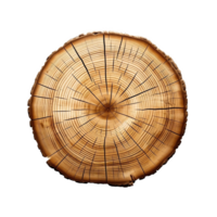 Wooden stump isolated on transparent background png