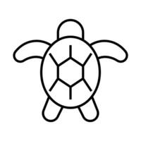 turtle icon, sign, symbol in line style vector