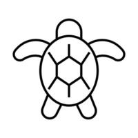 turtle icon, sign, symbol in line style vector