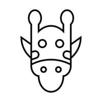giraffe icon, sign, symbol in line style vector