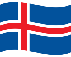 Islandia bandera. bandera de Islandia. Islandia bandera ola png