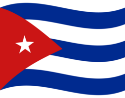 Cuba bandiera. bandiera di Cuba. Cuba bandiera onda png