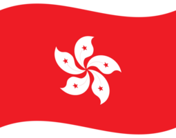 flagga av hong kong. hong kong flagga . hong kong flagga Vinka png