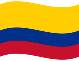 Flagge von Kolumbien. Kolumbien Flagge Welle. Kolumbien Flagge png
