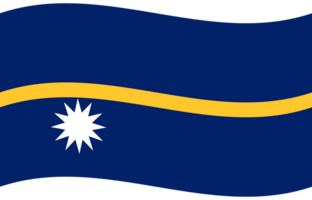 Nauru Flagge Welle. Nauru Flagge. Flagge von Nauru png