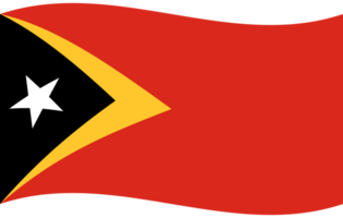 Osten Timor Flagge Welle. Osten Timor Flagge. Flagge von Osten Timor png