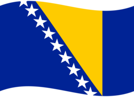 Bosnien und Herzegowina Flagge Welle. Bosnien und Herzegowina Flagge. Flagge von Bosnien und Herzegowina png
