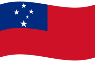 Samoa Flagge Welle. Samoa Flagge. Flagge von Samoa png