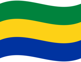 Gabon drapeau vague. Gabon drapeau. drapeau de Gabon png