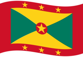 grenada bandiera onda. grenada bandiera. bandiera di grenada png