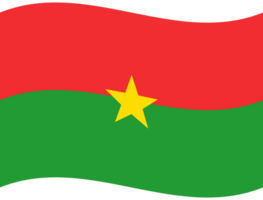 burkina faso bandeira aceno. burkina faso bandeira. bandeira do burkina faso png